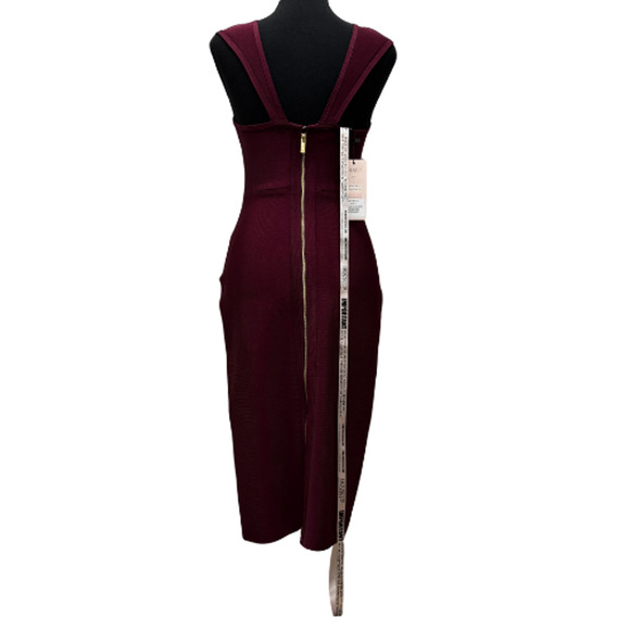 House of CB London "Anelle" Wine Red Bandage Dress - Size Large - New with Tags - Picture 11 of 16